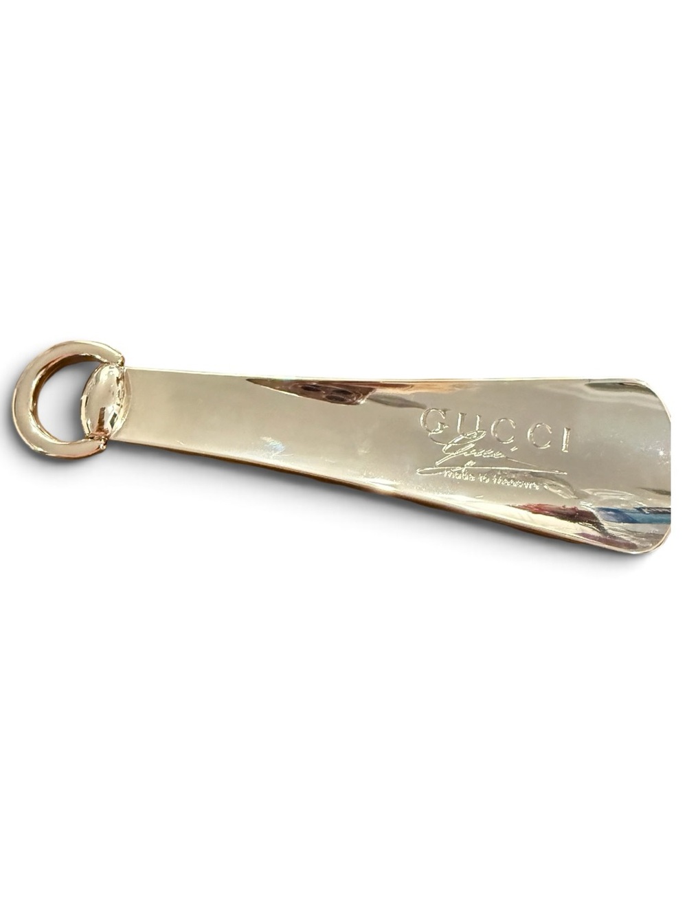 Gucci Silver Shoe Horn Keyring
